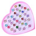 ibasenice 108 Pcs Ring Play Jewelry for Little Girls Kids Jewelry for Girls Girls' Jewelry Girls Jewelry Kid Jewelry for Girls Baby Girl Jewelry Girls Gift Plastic Box Child Korean Version