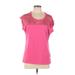 Reebok Active T-Shirt: Pink Activewear - Women's Size Large