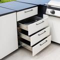 Blackstone Outdoor Kitchen Single Cabinet w/ 4 Drawers in White | 35 H x 24 W x 30.25 D in | Wayfair 6724