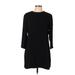 Ralph Lauren Collection Casual Dress - Shift: Black Solid Dresses - Women's Size 10