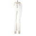 LC Lauren Conrad Jeans - Low Rise Boot Cut Boot Cut: White Bottoms - Women's Size 10 - Light Wash