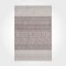 White 217 x 102 x 0.4 in Area Rug - Lofy Helen Beige Striped Polyester Digital Print Area Rug Polyester | 217 H x 102 W x 0.4 D in | Wayfair