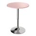 Orren Ellis Nakano Counter Height Pedestal Dining Table w/ Swivelling Tabletop Wood in Pink/Gray | 35.7 H x 23.6 W x 23.6 D in | Wayfair