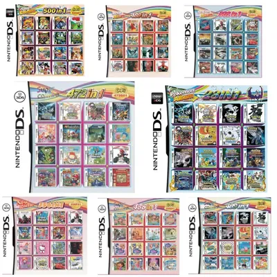 Carte de jeu combinée 3DS NDS 510 en 1 cassette NDS 482 en 1 208 500