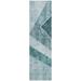 Blue/Green 90 x 27 x 0.19 in Area Rug - Ebern Designs Berneda Indoor/Outdoor Area Rug w/ Non-Slip Backing | 90 H x 27 W x 0.19 D in | Wayfair