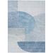 Blue/Gray 120 x 96 x 0.19 in Area Rug - Bungalow Rose Ayush Indoor/Outdoor Area Rug w/ Non-Slip Backing Polyester | 120 H x 96 W x 0.19 D in | Wayfair
