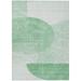 Green/White 120 x 96 x 0.19 in Area Rug - Bungalow Rose Ayush Indoor/Outdoor Area Rug w/ Non-Slip Backing | 120 H x 96 W x 0.19 D in | Wayfair