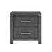 Latitude Run® Omarian 2 - Drawer Nightstand in Gray Wood in Brown/Gray | 26 H x 27 W x 17 D in | Wayfair 7715B00DFEDC4B9794147CA0A4D712BA