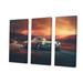 Winston Porter Classic German Car Scenery I - 3 Piece Wrapped Canvas Print Metal in Blue/Green/Orange | 32 H x 48 W x 1 D in | Wayfair