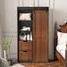 Latitude Run® Weidler Armoire Wood in Black/Brown | 71.1 H x 39.6 W x 18.7 D in | Wayfair DDCE834DCB7C4557ABB4FEA8F1D03131