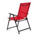 Inbox Zero Lorant Fabric Folding Chair Fabric in Red | 23.62 H x 4.72 W x 36.42 D in | Wayfair 30DB9F0528E34C699F13E2B6B5329F35