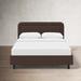 Birch Lane™ Lauren Upholstered Platform Bed Upholstered in Brown | 43 H x 83 D in | Wayfair DD248DE0B15649A2B565B68D04E44FDA
