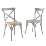 Gear Dining Side Chair Set of 2 - East End Imports EEI-3481-LGR