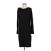 White House Black Market Casual Dress: Black Solid Dresses - Women's Size Small