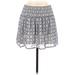 Hollister Casual A-Line Skirt Mini: Blue Bottoms - Women's Size Medium
