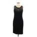 CATHERINE Catherine Malandrino Casual Dress - Sheath Scoop Neck Sleeveless: Black Print Dresses - Women's Size Medium
