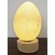 Selenite Moroccan Polished Egg Table Lamp - H21 Di11 Cm