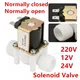 1/2" 3/4" Male Thread Solenoid Valve AC 220V DC 12V 24V Water Control Valve Controller Switch