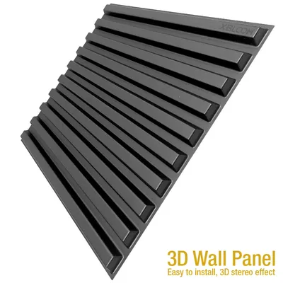 30cm Nordic minimalistischen linien welle 3D wand panel Nicht selbst-adhesive kunststoff fliesen 3D Image