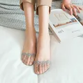 5 Pairs New Transparent Short Lace Socks Women Sexy Summer Mesh Sheer Cute Ankle Socks Invisible