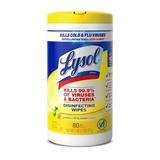 Lysol Disinfectant Wipes Multi-Surface Antibacterial Cleaning Wipes For Disinfecting And Cleaning Lemon And Lime Blossom 80 Count (Pack Of 1)