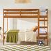 Middlebrook Designs Simple Solid Wood Twin Over Twin Bunk Bed