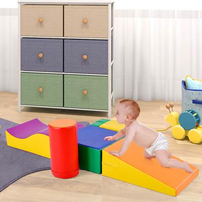 Foam Climbing Blocks for Toddlers,Soft Climbing Indoor Set 6pcs