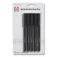 2 PK TRU RED Quick Dry Gel Pen Stick Fine 0.5 mm Black Ink Black Barrel 5/Pack (24377033)