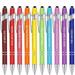 TERGAYEE Snarky Office Pens 10pcs Motivational Ballpoint Pen with Stylus Tip Funny Ballpoint Pens Office Inspirational Quotes Black Ink Pens Encouraging Stylus Pen