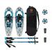 6588 Lightweight Snowshoes Set for Snowfield Walking Aluminum Alloy AntiSlip SnowMountain Shoes