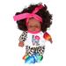 LIZEALUCKY Lifelike Reborn Black Girl Realistic Newborn Baby Dolls That Look Real African American Reborn Baby Doll with Soft Body for Kids Age 3 4 5 6 7[Q8-047C]