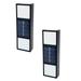 2 PCS Outdoor LED Solar Light Wall Sconce Porch Light Solar Security Lights Wireless IP 65 Waterproof Outdoor Lights For Patio Garage Garden Led Grow Lights Led Lights Led Work Light