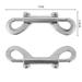 Double Ended Bolt Snap Hooks Heavy Duty Trigger Chain Marine Grade Metal Clips For Farm Use Water Bucket Dog Leash Horse Tack