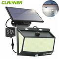 Claoner Solar Lights Outdoor Waterproof 468 LED 3 Modes Split Solar Motion Sensor Light Outdoor Dusk to Dawn Solar Flood Lights Outdoor for Yard Patio Garden Garage