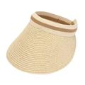 Baberdicy Hat Summer Outdoors Women Wide Brim Hat Beach Sun Hats Travel Ponytail Sun Cap Upf 51+ Caps Sun Visors for Women