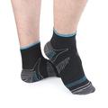 1 Pair Men Socks Anti-Varicose Pressure Flight Socks Fasciitis Breathable Sweat Absorbent Sports Socks Size L (Blue Edge)
