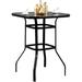 Layla Bistro Light Weight Glass Bar Table