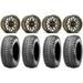 Raceline Krank 14 Wheels Bronze +38mm/+10mm 28 Liberty Tires Honda Talon