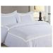 YhbSmt Soft Brushed 600TC Egyptian Cotton Duvet Cover Set With 3-Line Embroidery. Size:/ XL Color:Ivory