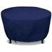 Eevelle Meridian Patio Round Table Cover with Marine Grade Fabric - Waterproof Outdoor Firepit Cover - Furniture Set Covers for Dining Table - Easy to Install - 30 H x 100 D Navy