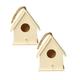 2 PCS Wooden Box Dox House Bird Box House Bird Box Bird Bird House Patio & Garden Outdoor Garden Decor Garden Decor Garden Supplies