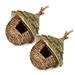 2 PCS Hummingbird House Hanging Hand Woven For Outdoor Garden Bird Feeder Outdoor Garden Decor Garden Decor Garden Supplies