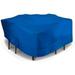 Eevelle Meridian Patio Square Table Set Cover with Marine Grade Fabric - Outdoor Table Cover - 600D Furniture Set Covers for Dining Table - Easy to Install - 25.5 H x 102 L x 102 W Royal Blue