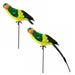 2 PCS 45CM Parrot Feather Parrot Parrot Garden Flower Art Mall Decoration Birds Sculptures & Statues Garden Decor Garden Supplies