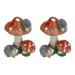 LIZEALUCKY Mushroom Decor Fairy Garden Accessories 2Pcs Hedgehog Mushroom Ornament Miniature Animal Statue Bonsai Decoration for Garden Indoor[brown]