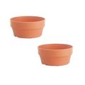 2 PCS Imitation Terracotta Pot For Succulent Planter With Hole Cactus Containers Indoor Garden Bonsai Pots Flower Pots Cute Flower Pots Garden Decor Garden Supplies