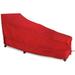 Eevelle Meridian Patio Day Chaise Lounge Chair Cover Marinex Marine Grade Fabric Durable 600D Polyester - Outdoor Lawn Chair Covers - Weather Protection- 30 H x 82 L x 40 W - Red