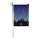 FMSHPON Aries Zodiac Sign Constellation in Starry Night Sky Over The Coniferous Forest Garden Flag Decorative Flag House Banner 28x40 inch