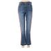 REVICE Jeans - Low Rise Boot Cut Boot Cut: Blue Bottoms - Women's Size 29 - Sandwash