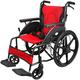 Wheelchairs Lightweight Folding Wheelchair Driving Medical, Aluminum Alloy Wheeled Folding Wheelchair Can be Combined with Elderly and Disabled People